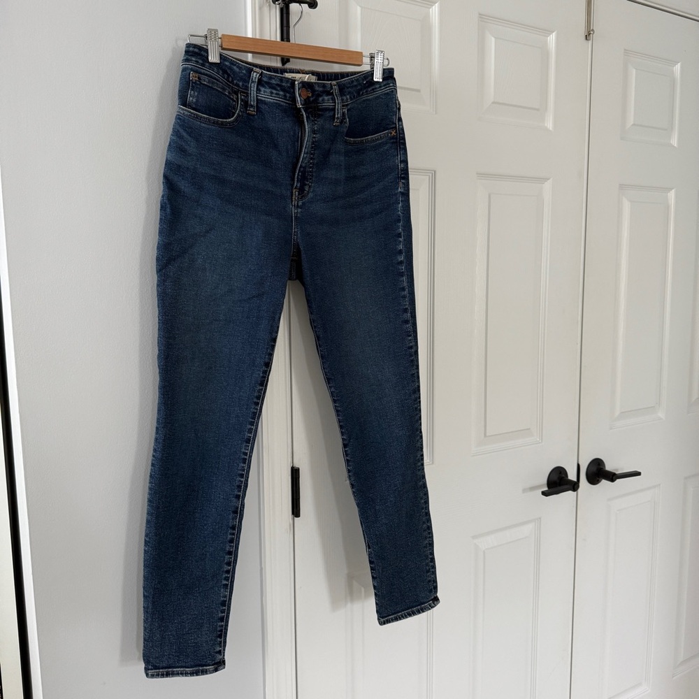 Madewell Curvy Roadtripper Dark Blue Skinny Jeans